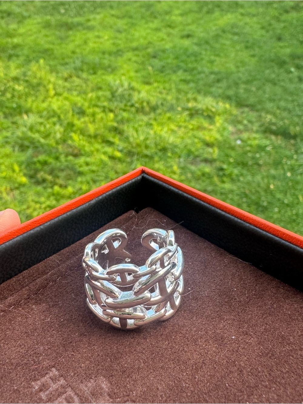 Hermes Chaine d'ancre Enchainee ring, large model - Picture 9 of 9